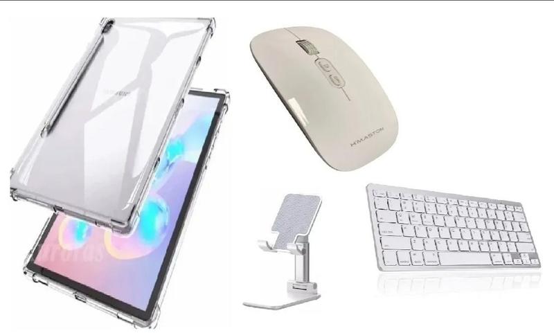 Imagem de Capa Silicone Tablet S7 Fe 12.4 Kit Mouse+suporte+teclado