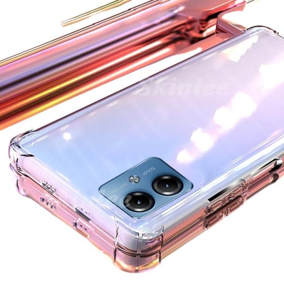 Imagem de Capa Silicone Transparente Moto G84 + Película Hidrogel