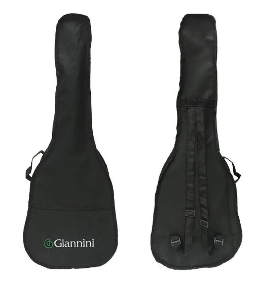 Imagem de Capa simples p/ violão clássico giannini com alças e bolso