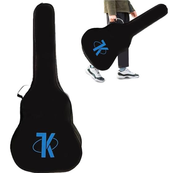 Imagem de Capa Simples Para Violão Clássico nylon 600 Com Abertura Lateral ViaSom