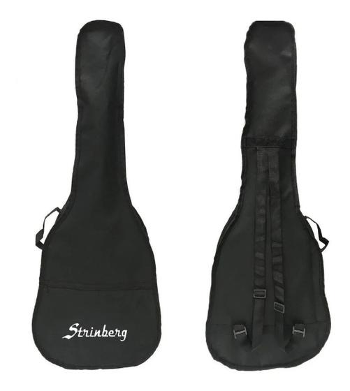 Imagem de Capa simples para violão folk "strinberg" com alças e bolso