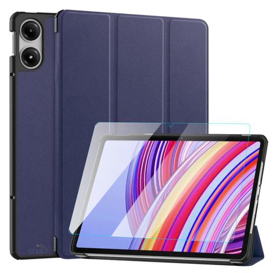 Imagem de Capa Sintética Para Xiaomi Redmi Pad Pro 12.1 + Vidro