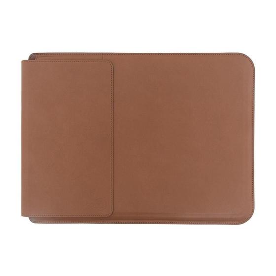 Imagem de Capa Sleeve com Suporte e Deskpad Marrom para Macbook 16