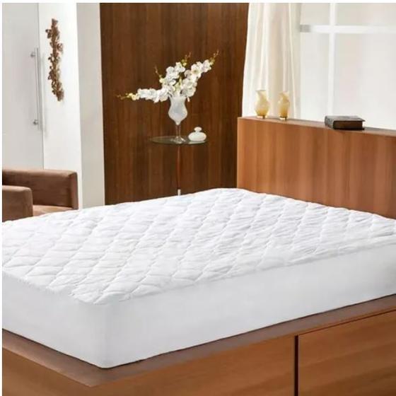 Imagem de Capa slip proteção não molha o colchão casal cama queen size 1,60x2,00x0,35 100% impermeável inodoro 