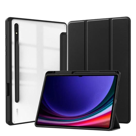 Imagem de Capa Slot Caneta Acrílico Para Galaxy Tab S9+ 12.4 Polegadas