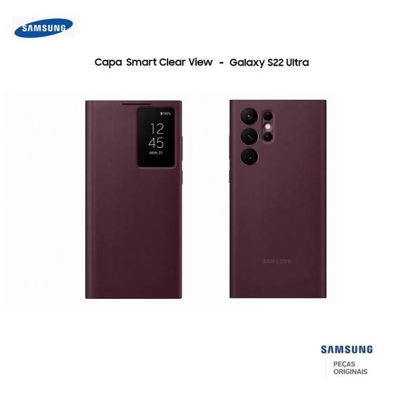 Imagem de Capa Smart Clear View Para Samsung Galaxy S22 Ultra