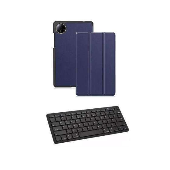 Imagem de Capa Smart Protetora + Teclado Bluetooth Para Tablet Redmi Pad SE 8.7