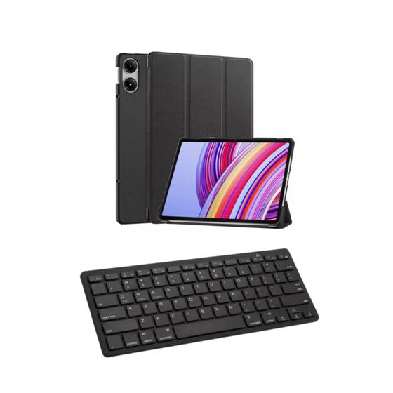 Imagem de Capa Smart Protetora + Teclado Bluetooth Para Xiaomi Redmi Pad Pro 12.1