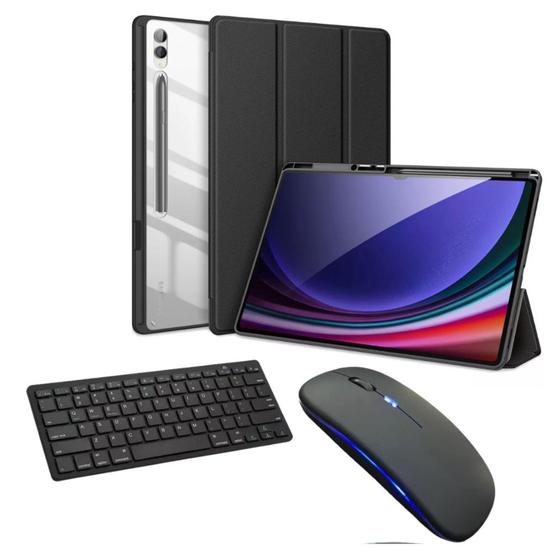 Imagem de Capa Smart + Teclado + Mouse Para Tablet Samsung Galaxy S9 Plus