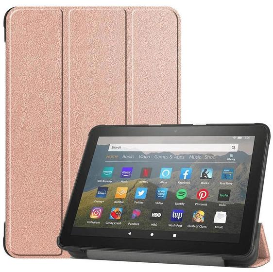 Imagem de Capa Smartcase Couro Auto Sleep Magnética Tablet Amon Fire