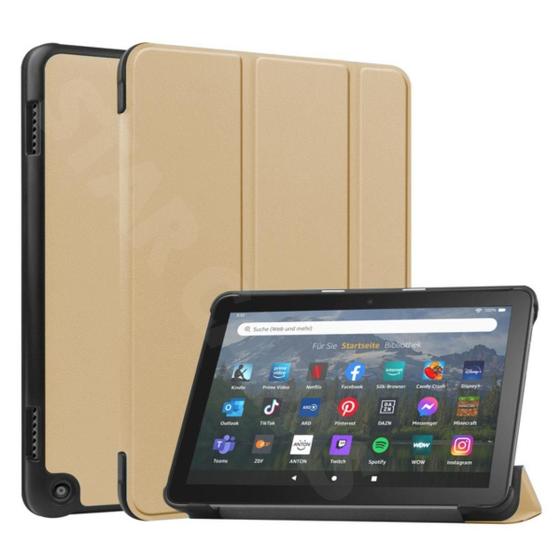 Imagem de Capa Smartcase Couro Para Tablet Amon Fire Hd8 R2Sp8T 2022
