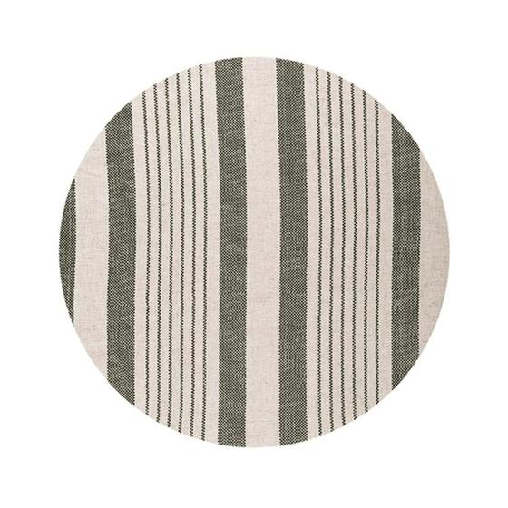 Imagem de Capa Sousplat Linen Stripe Oliva - Mameg Decor