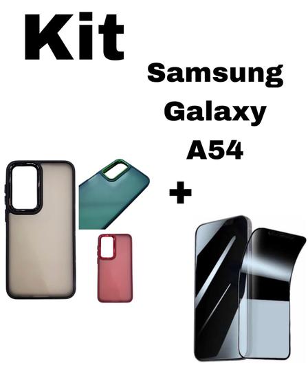Imagem de Capa Space Anti Impacto + Película Fosca Privacidade Samsung Galaxy A54