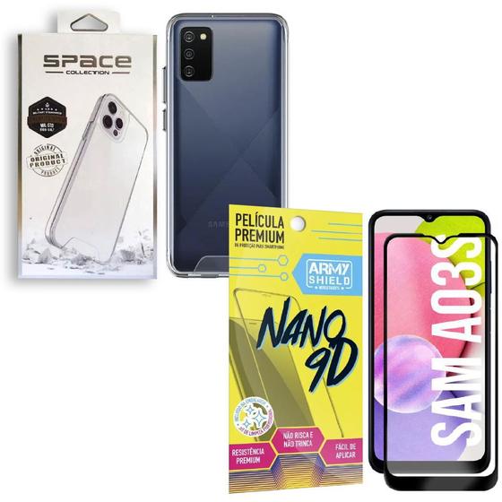 Imagem de Capa Space Collection Galaxy A03S + Película Nano 9D Armyshield