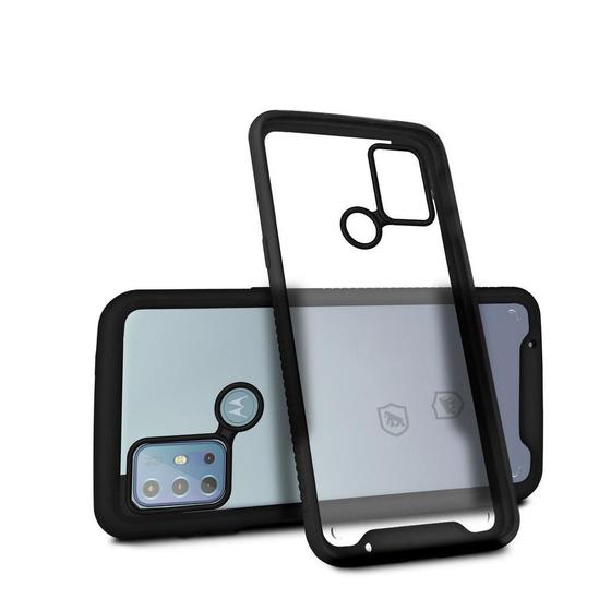 Capa Stronger Preta Para Motorola Moto G10 Gshield Gorila Shield