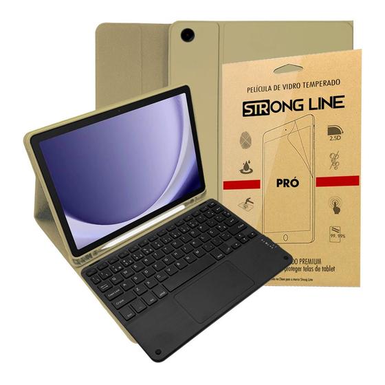 Imagem de Capa Tablet A9 8.7 Case com Teclado e Touchpad Anti Impacto + Pelicula de Vidro