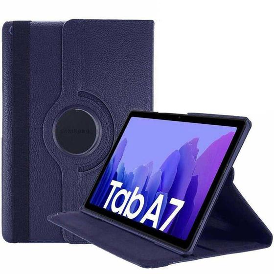 Imagem de Capa Tablet Galaxy Tab A7 10.4 T500 T505 Giratória Executiva Rotação - Azul Marinho