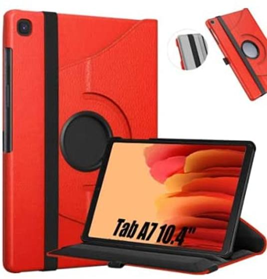 Imagem de Capa Tablet Galaxy Tab A7 10.4 T500 T505 Giratória Executiva Rotação - Vermelha
