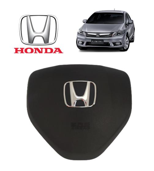 Capa Tampa Airbag Volante Civic Lxs Lxr 2012 2013 2014 2015 2016 Capinha Tampinha Motorista
