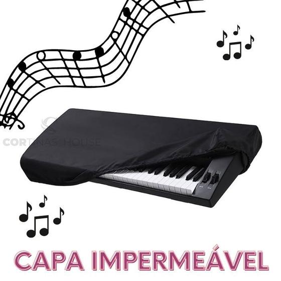 Imagem de CAPA TECLADO 5/8 YAMAHA, KORG, ROLAND material sintético IMPERMEAVEL TOP