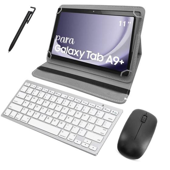 Capa + Teclado + Mouse + Película Para Galaxy Tab A9+ 11 Menor preço em Capa + Teclado + Mouse + Película Para Galaxy Tab A9+ 11