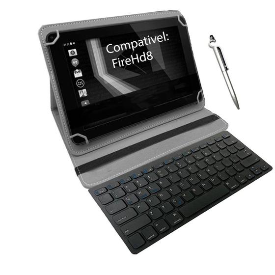 Imagem de Capa Teclado Para Tablet Amazon Kindle Fire H7 E H8 + Caneta