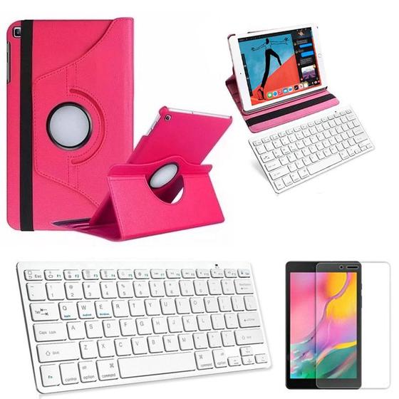 Imagem de Capa/Teclado/Pel para Galaxy Tab A SM T290/T295 8" Rosa