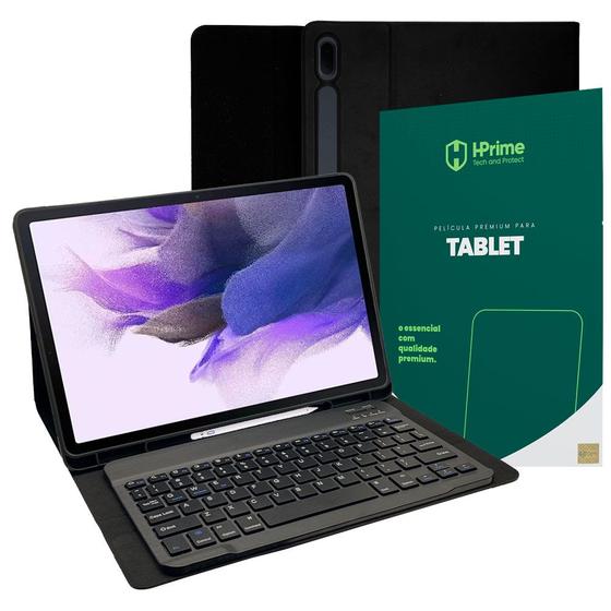 Capa Teclado Tab S7 Fe 12.4 Magnética Case Sem Fio Slim Suporte Caneta + Pelicula HPrime Premium Menor preço em Capa Teclado Tab S7 Fe 12.4 Magnética Case Sem Fio Slim Suporte Caneta + Pelicula HPrime Premium