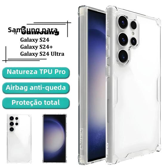 Imagem de Capa TPU Anti-queda para Samsung Galaxy S24 Ultra/Plus - À Prova de Choque