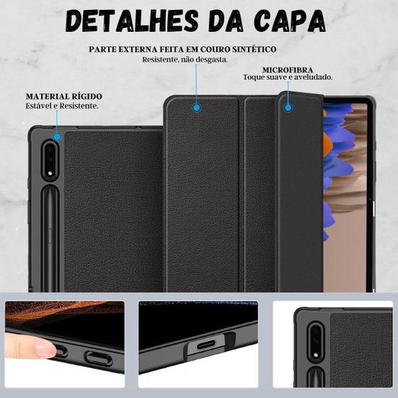 Imagem de Capa Tpu Com Slot Caneta Auto Sleep Para Tab S7 11 T875 T870