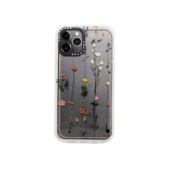 Imagem de Capa TPU frame para iPhone 13-Flores minimalistas