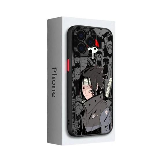 Imagem de Capa Translúcida Fosca Naruto Uchiha para iPhone 15/14/13/12/mini/XR/X/8/7/Pro