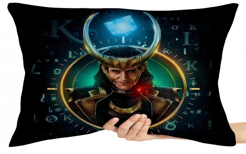 Imagem de Capa Travesseiro fronha com ziper 50x70  Loki chifres