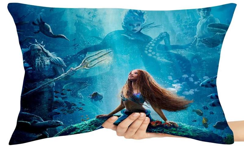 Imagem de Capa Travesseiro fronha com ziper 50x70  Pequena Sereia Live Action
