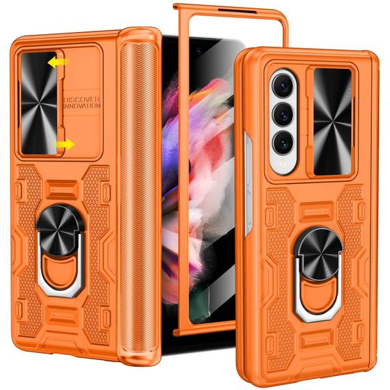 Imagem de Capa VEGO com Suporte e Tela para Galaxy Z Fold 3 - Capa de Câmera Deslizante