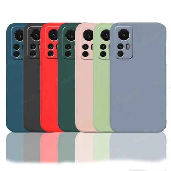 Imagem de Capa Veludo Preto Compatível Redmi Note 12S+Pelicula 3D