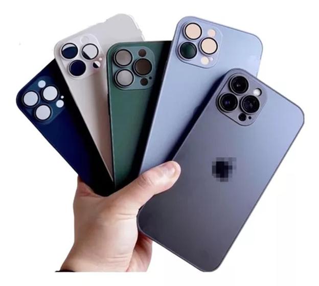 Imagem de Capa Vidro Temperado Fosco Resistente A Queda  Compatível Com  iPhone 11 12 13 14