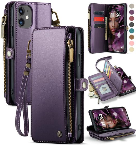 Imagem de Capa Wallet Defencase para iPhone 11 - Roxa