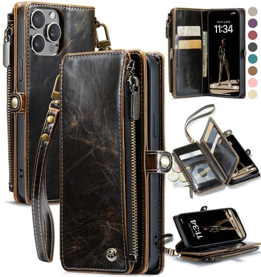 Imagem de Capa Wallet Defencase para iPhone 12/12 Pro - Design Coffee