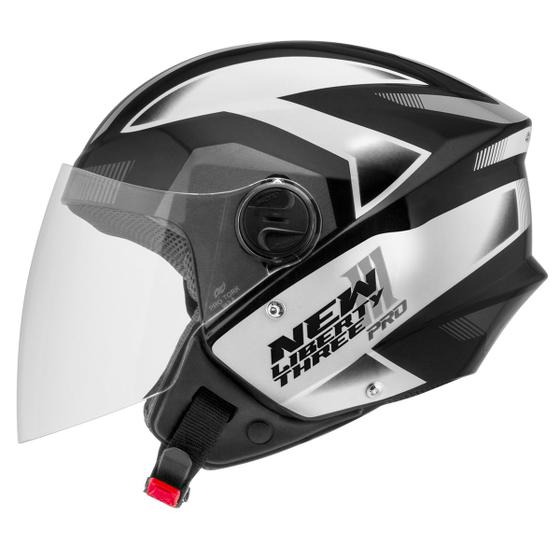 Imagem de Capacete Aberto De Moto Pro Tork New Liberty 3 Pro Brilhante