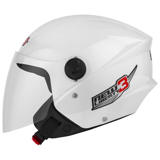 Imagem de Capacete Aberto Masculino Feminino New Liberty 3 Pro Tork Seguro Com Viseira Cristal