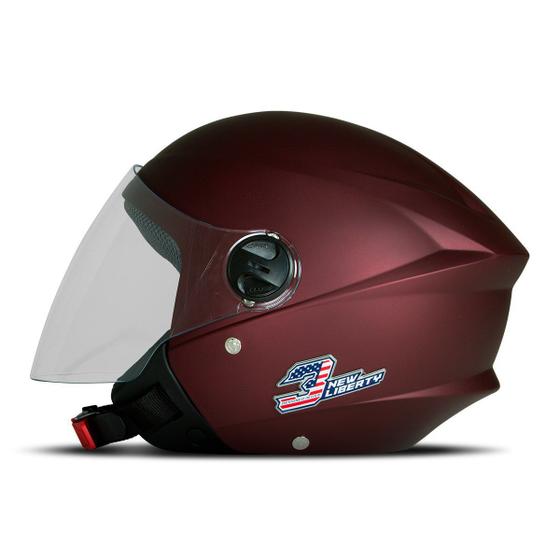 Capacete Aberto Masculino Feminino New Liberty Three Elite Viseira Cristal Biz 56 58 60 Menor preço em Capacete Aberto Masculino Feminino New Liberty Three Elite Viseira Cristal Biz 56 58 60