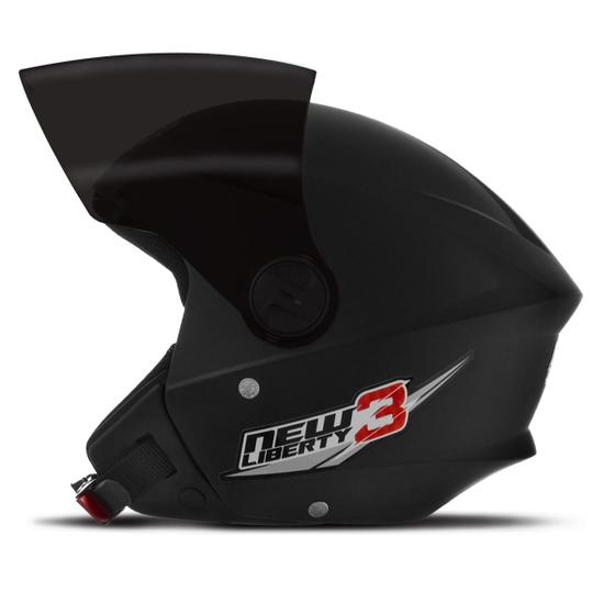 Imagem de Capacete Aberto Moto Masculino e Feminino Pro Tork New Liberty Viseira Fume Escura Esportivo Urbano