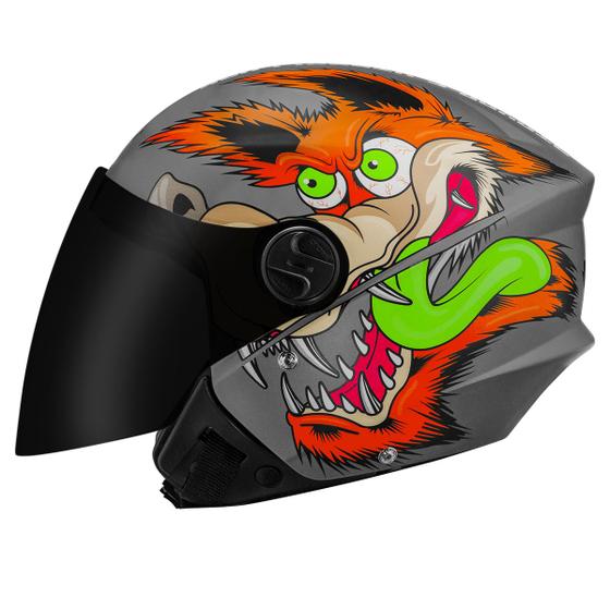 Imagem de Capacete Aberto Pro Tork New Liberty 3 Three Coyote Viseira Fumê Moto Masculino Feminino Confortável Segurança Acessórios