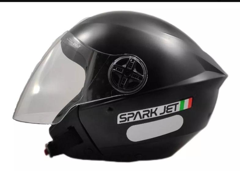 Imagem de Capacete aberto spark jet solid preto tam.58