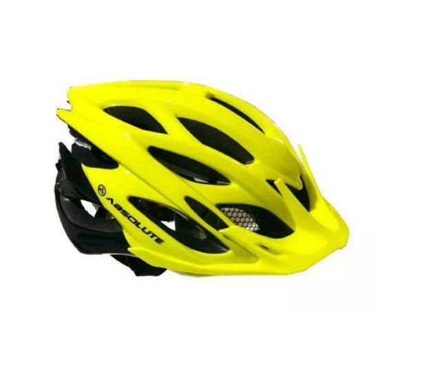 Imagem de Capacete Absolute Wild Amarelo/Preto com Sinalizador