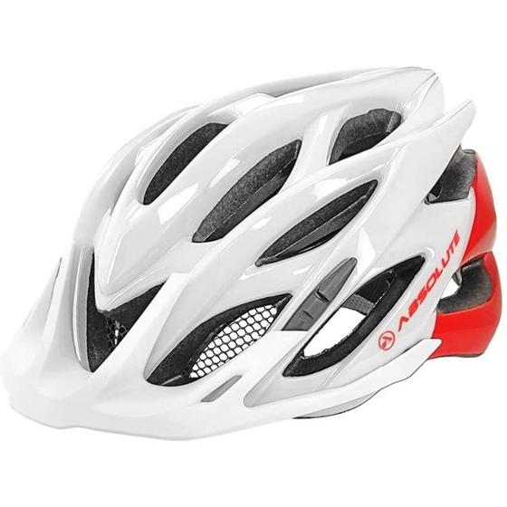 Imagem de Capacete Absolute Wild branco e vermelho