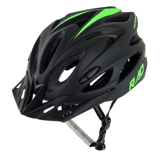 Imagem de Capacete Adulto Inmold RAD7 New - Preto/Verde Limão