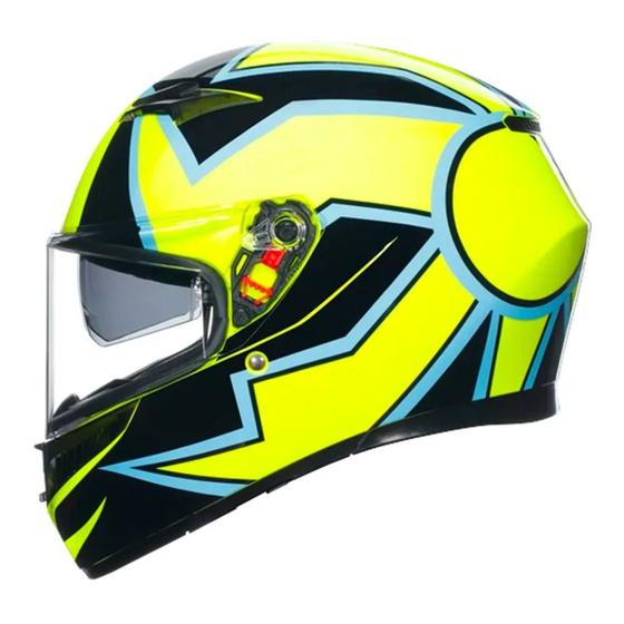 Imagem de Capacete AGV K3 Phillip Island VR46 Esportivo Moto Masculino