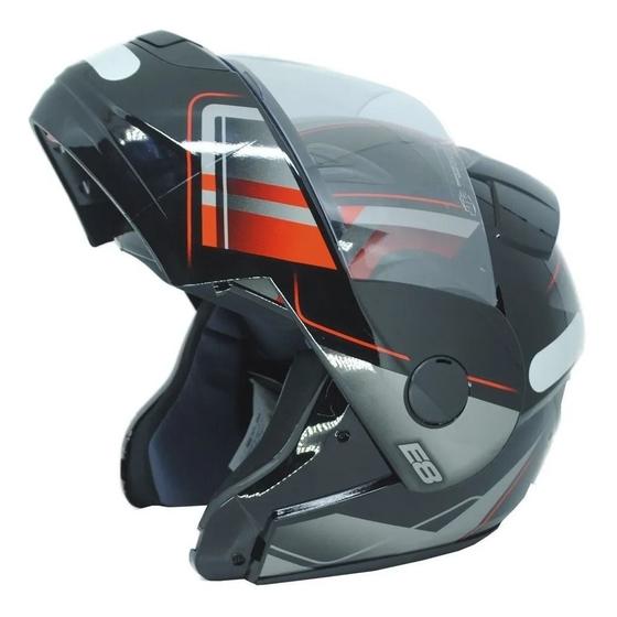 Imagem de Capacete Articulado Ebf New E8 Robocop Escamoteável + Cores